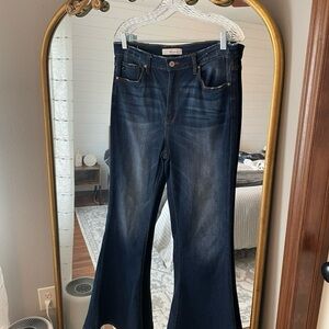 KanCan Dark Blue Flare Jeans